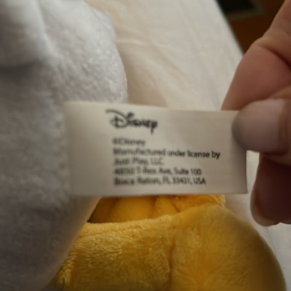 Donald Duck small spot on leg 12 inches plush animal. - Picture 4 of 4